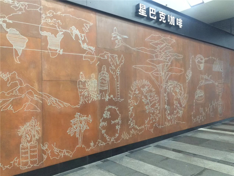 民乐耐候钢幕墙